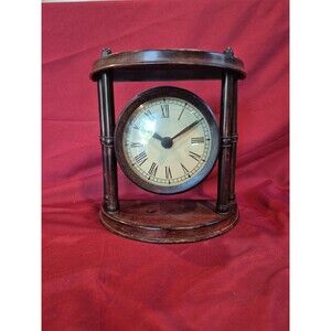 Steel Mantle Clock Gorgeous Home Decor Shelf Sitter Works as it Should